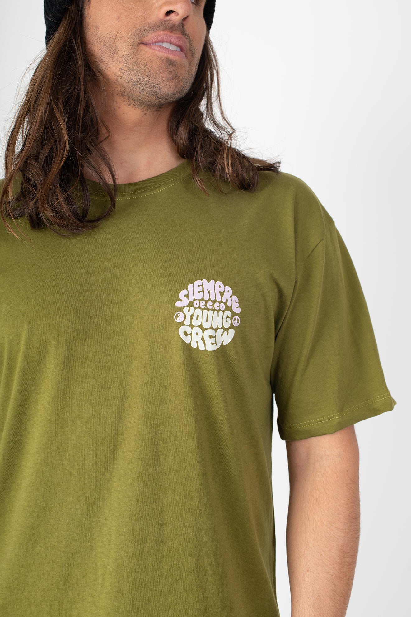 POLERA FLOWERS OLIVE