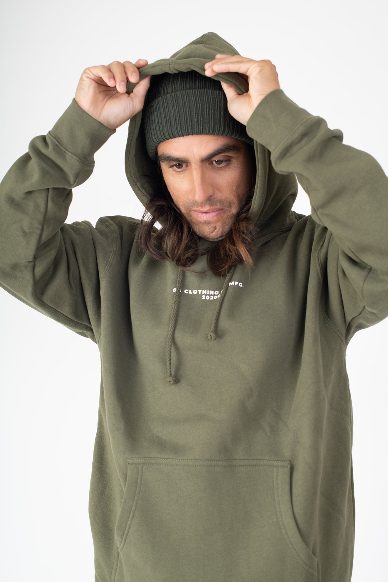 POLERON PEACE OUT HOODY OLIVE
