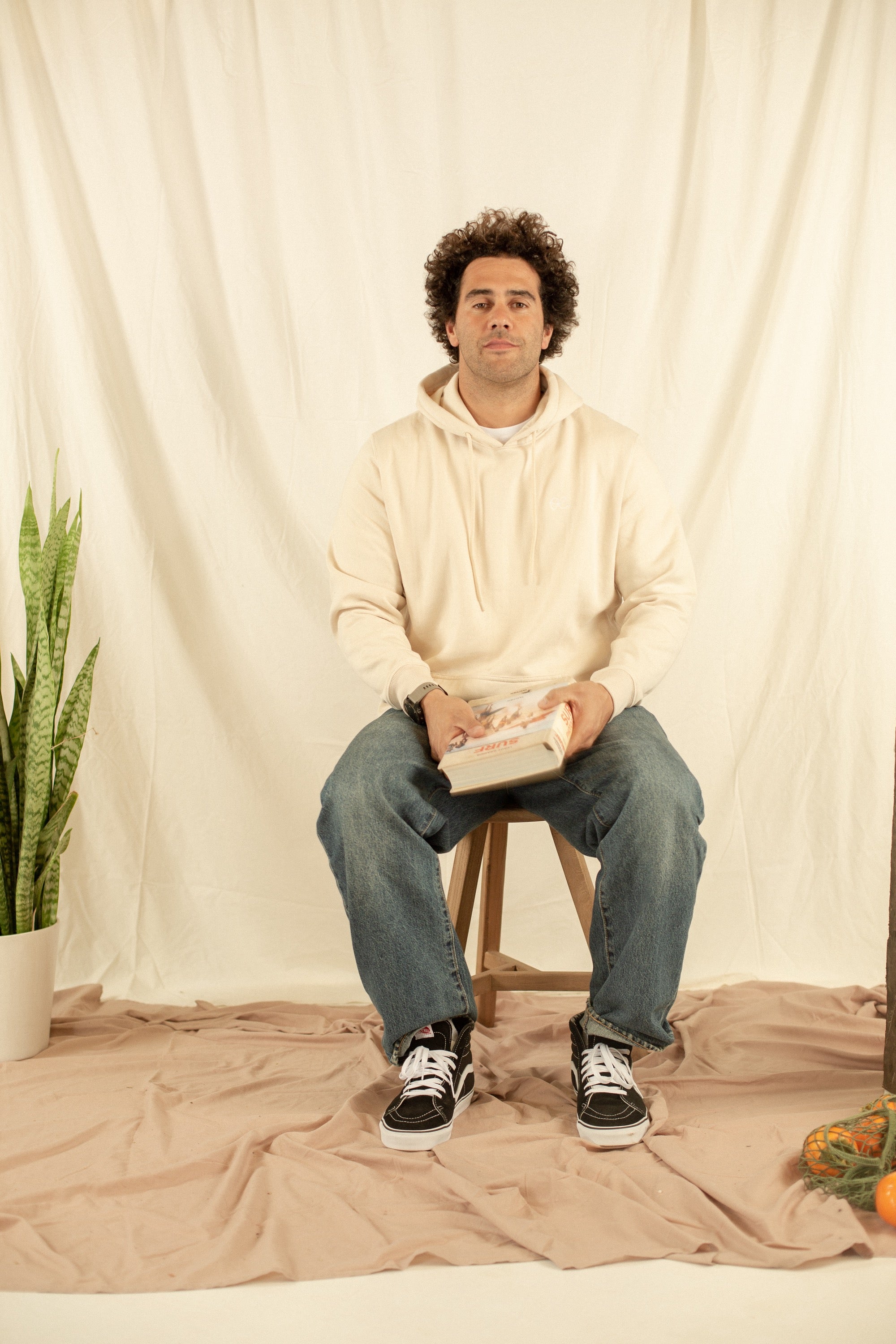POLERON HOODY BORDADO CLASSIC-PARCHMENT