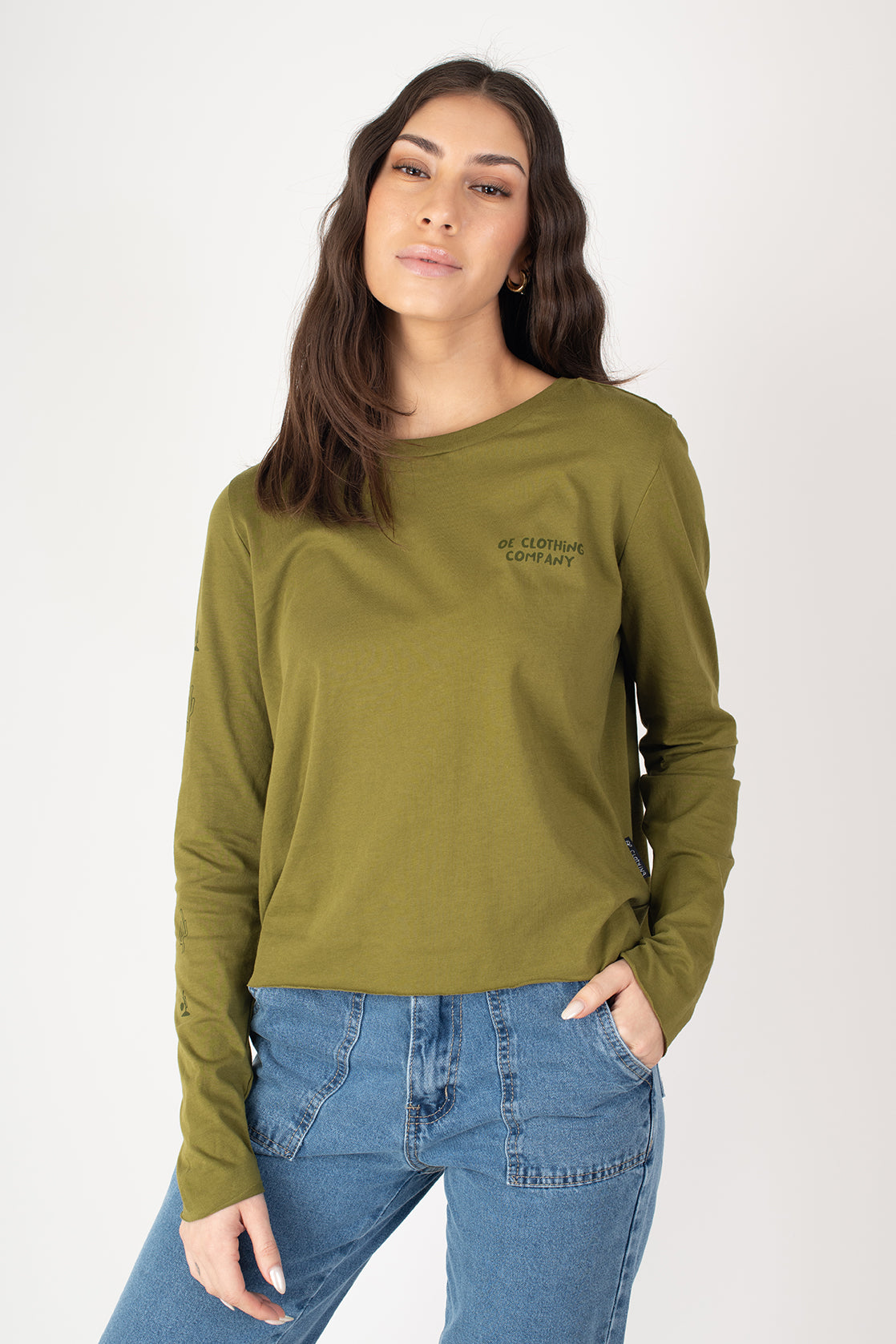 POLERA CACTUS ML OLIVE - GIRLS