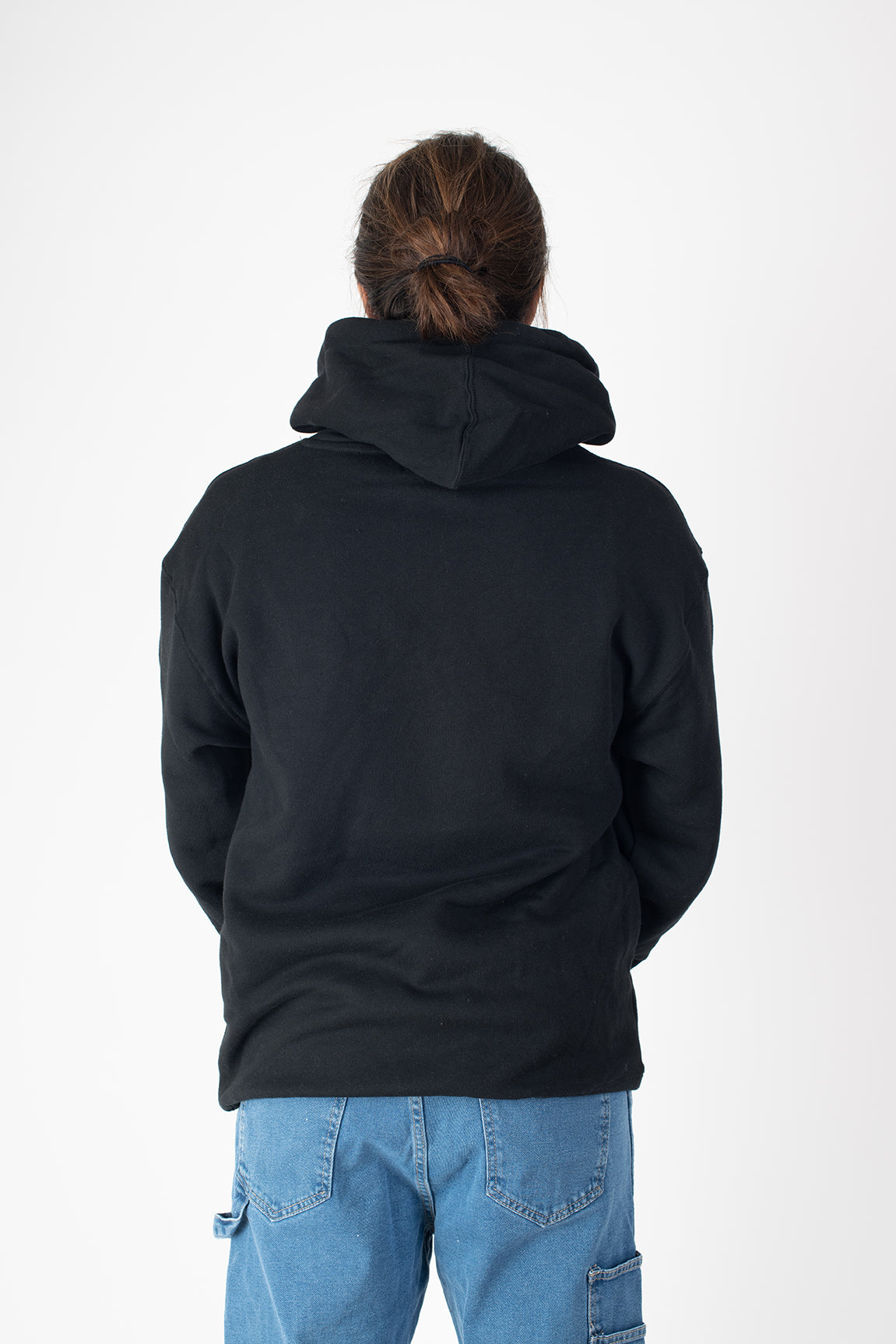 POLERON HOODY CLASSIC SIMPLE BLACK